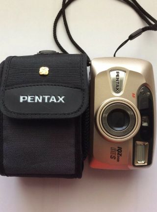 Pentax Af Iqzoom 80s 35mm Point And Shoot Film Camera 38mm - 80mm Zoom Lens 6.  G1
