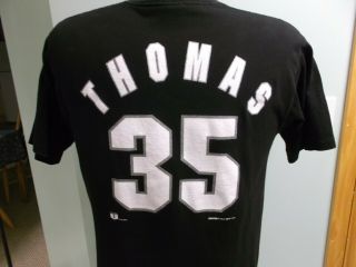 Vintage Chicago White Sox Frank Thomas Jersey T - Shirt Medium Starter Big Hurt