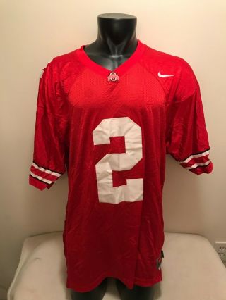 Ohio State Buckeyes 2 Nike Football Jersey Mens Size Xxl Sewn Stitched