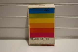 Vintage Polaroid Type 108 Polacolor 2 Land Film Expired July 1978