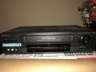 Sony Slv - N51 Vcr Vhs Player/recorder No Remote Great