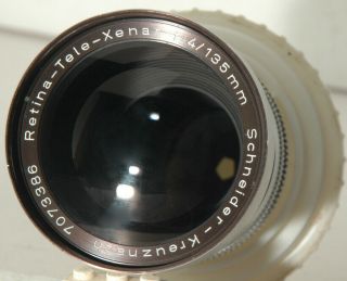 Schneider Retina Tele Xenar 135mm F4 Lens W/ Kodak Retina Reflex Dkl Mount
