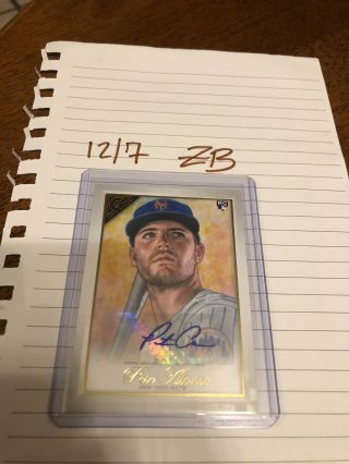 2019 Topps Gallery Pete Alonso Auto 24 York Mets Rookie Of The Year