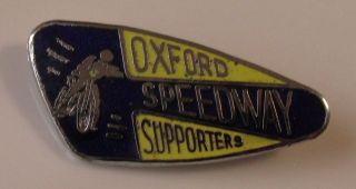 Oxford Speedway Supporters Old Enamel Pin Badge From The 1970 