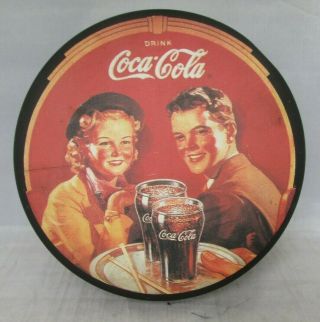 Bristol Ware Drink Coca Cola Coke Round Metal Tin Box Container Vintage 1988