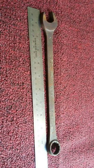 Vintage Williams Bxoe - 26 Combination Wrench 13/16 " Old Tool