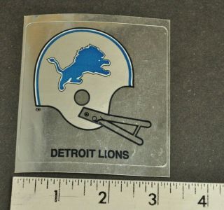 Vintage Detroit Lions Nfl Football Helmet Sticker Decal