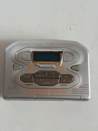 Sony Walkman Wm - Fx494 Cassette Tape Player Mega Bass Am/fm Radio Tv Tuner