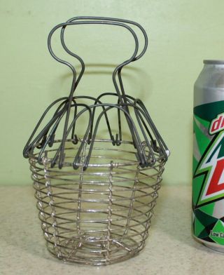 Vintage Metal Wire Mini Egg Basket