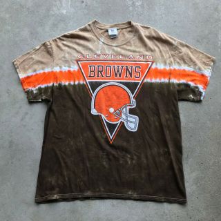 Vintage Cleveland Browns Tie - Dye T - Shirt Men 