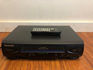 Panasonic Pv - V4022 Vcr 4 Head Omnivision Vhs Video Cassette Recorder With Remote
