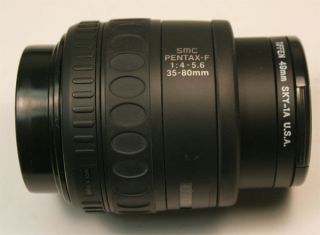 Smc Pentax - F 35 - 80mm F4 - 5.  6 Af Zoom Lens Pristine