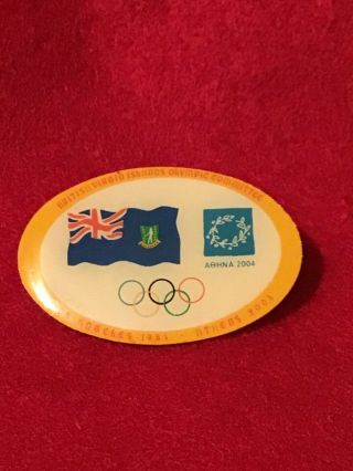 2004 Athens Olympics Olympic Games Noc Pin British Virgin Islands