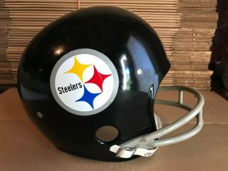 Vintage Nfl Pittsburgh Steelers Football Helmet Rawlings Hnfl Youth Large Usa