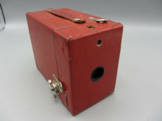 Vintage Kodak Red Rainbow Hawk - Eye Box Camera No 2 Model C 120 Film Photography
