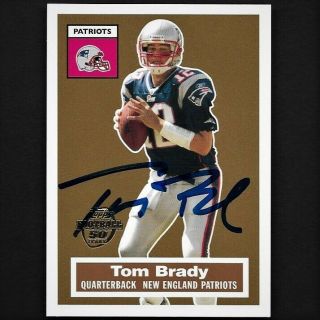 Tom Brady 2005 Topps Hand Signed Autograph Card