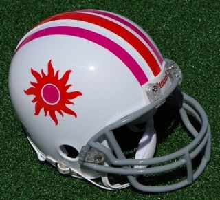 Southern California Sun World Football League Wfl Throwback Mini Football Helmet