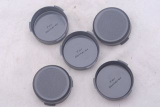 5 X Rear Lens Caps For Carl Zeiss Contarex Camera Lenses