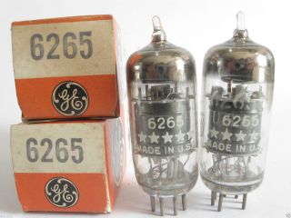 2 Matched Ge 5 - Star 6265 (special 6bh6) Tubes @ 83,  87,  Min:50 (for Marantz 8b)