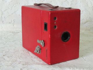 Antique Kodak Rainbow Hawk Eye No 2 Model B Red Box Camera