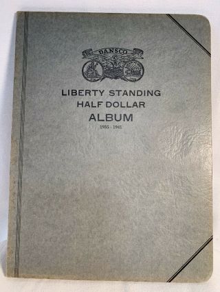Vintage Dansco Liberty Standing Half Dollar Album 1935 - 1941 Copyright 1941