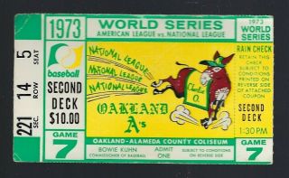 1973 World Series York Mets @ Oakland A 