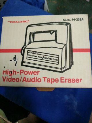 Realistic High Power Bulk Tape Eraser 44 - 233a Video Audio Usa