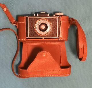 Kodak Flash Bantam With 48 Mm F 4.  5 Anastar Lens And Leather Case