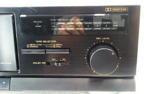 Vtg Teac V - 375 stereo cassette tape deck player recorder 3