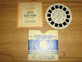Vintage Viewmaster Reel Ft - 8 Little Black Sambo 1948 With Booklet
