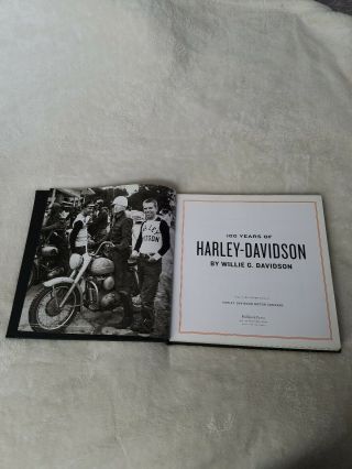 100 Years Of Harley Davidson By Willie G.  Davidson Book