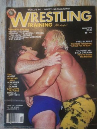 1 Wrestling Training Mag Wwf Nwa 1976 Revue Vintage Sammartino Graham Koloff