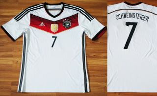 Size Xl Germany National Team 2014/15 Home Football Shirt Jersey Schweinsteiger