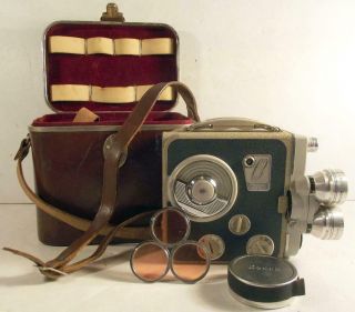Vintage Eumig C3 M 8mm Handheld Movie Camera With Leather Storage/carry Case