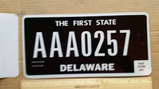 License Plate,  Delaware,  2004,  Prototype,  Aaa 0257