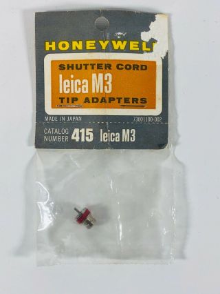 Honeywell Leica M3 M2 M1 Mp Shutter Cord Tip Adapter 415 Flash Socket Sync