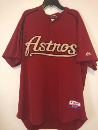 Houston Astros Authentic Bp Majestic Jersey Size Xl Vintage Old Logo