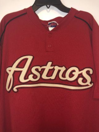 Houston Astros Authentic BP Majestic Jersey Size XL Vintage Old Logo 2