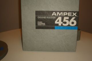 Four - Ampex 10.  5” X 1/2” Empty Metal Take Up Reels W/ Orig Boxes - 456 No Dings