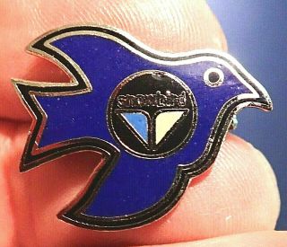 Rare Vintage Snowbird Snow Ski Resort Lodge Lapel Pin Badge Slope Blue Bird Logo