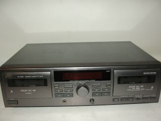 Jvc Td - W209 Dual Cassette Tape Player Recorder Deck