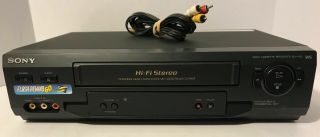 Sony Slv - N51 Hi - Fi Stereo Vhs Vcr Video Cassette Recorder