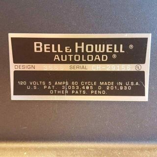 Bell & Howell Filmosound 8 Projector 358S 8mm Sound No Lamp Needs Bulb 3
