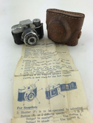 Vintage Mini Spy Camera Speedex 2 " W X1.  5 " H (5.  1 X 3.  5 Cm) Made In Japan