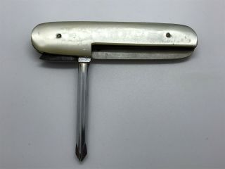 Vintage Mop Mother Of Pearl Folding Screw Driver
