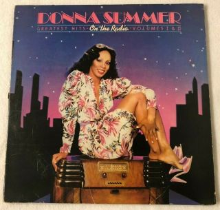 Vintage Donna Summer - On The Radio Vinyl Double Lp W/ Poster - 1979 - Vg,