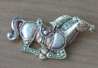 Old Russian Pin Badge Buttons Cartoon Hero Vintage Metal Ussr Horse Knight Vtg
