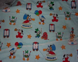 Vintage Disney Babies Fleece Like 1994 Peter Pan Fabrics 22 X 64 Joined Run
