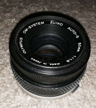 Oem Olympus F/1.  8 50mm Zuiko Auto - S Prime Lens Slr Film Camera Dslr Vintage
