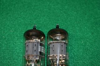 6AN8A Mullard IEC (1 branded GE) Audio Receiver Vacuum Tubes Pair 3